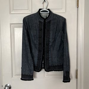 Chicos Platinum size 1 Denim Jacket